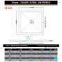 800x800mm Chrome In-Fold Sliding Shower Enclosure 6mm Glass and Low Profile Shower Tray - Apollo
