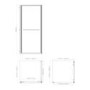 900x900mm Black In-Fold Sliding Shower Enclosure 6mm Glass - Apollo