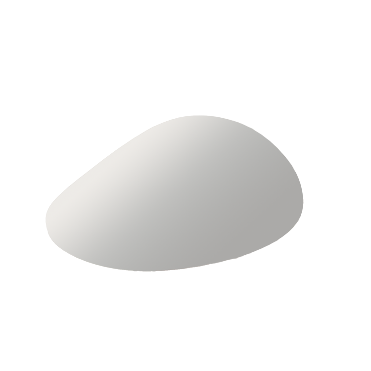 Pebble Frameless Wall Mirror 50cm x 80cm - Apollo