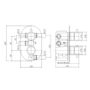 Antique Brass 2 Outlet Wall Mounted Thermostatic Mixer Shower Set with Integrated Hand Shower - Arissa