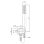 Antique Brass 2 Outlet Wall Mounted Thermostatic Mixer Shower Set with Integrated Hand Shower - Arissa