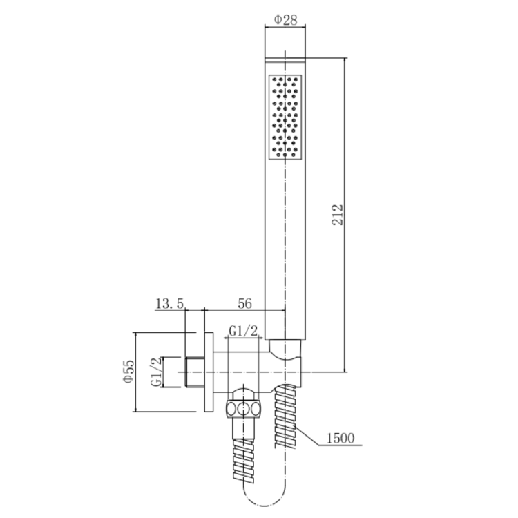 Antique Brass 2 Outlet Wall Mounted Thermostatic Mixer Shower Set with Integrated Hand Shower - Arissa