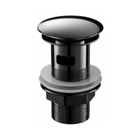 Black Chrome Click Clack Slotted Basin Waste - Arissa