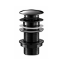 Black Chrome Click Clack Unslotted Basin Waste - Arissa