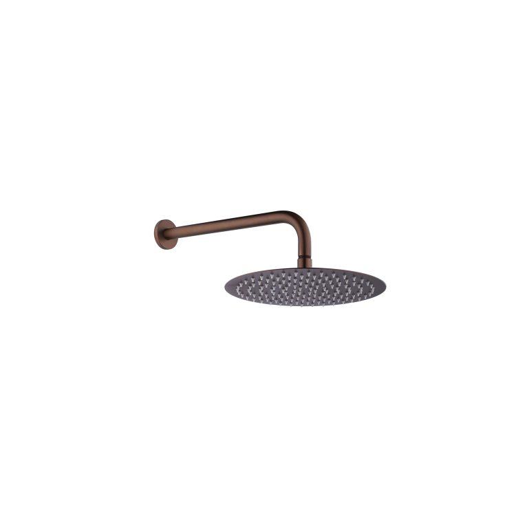 Brushed Bronze 2 Outlet Wall Mounted Thermostatic Mixer Shower Set with Hand Shower - Arissa