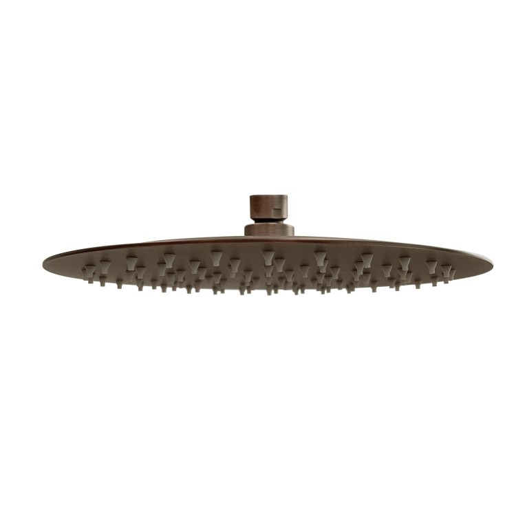 Brushed Bronze 2 Outlet Wall Mounted Thermostatic Mixer Shower Set with Hand Shower - Arissa