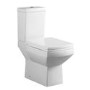 Modern Square Toilet and Basin Bathroom Suite with Wall Mount Sink