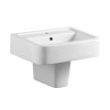 Modern Square Toilet and Basin Bathroom Suite with Wall Mount Sink