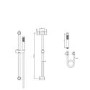 Brushed Brass  Single  Outlet Thermostatic Mixer Shower with Hand Shower - Arissa