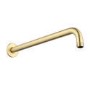 Brushed Brass Single Outlet Wall Mounted Thermostatic Mixer Shower - Arissa