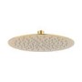 Brushed Brass 2 Outlet Thermostatic Mixer Shower Set With 250mm Wall Mounted Shower Head and Hand Shower - Arissa