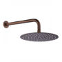 Brushed Bronze 2 Outlet Wall Mounted Thermostatic Mixer Shower Set with Integrated Hand Shower - Arissa