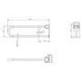 Brass Bathroom Grab Rails Set of 6 - Arissa