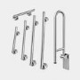 Chrome Bathroom Grab Rails Set of 6 - Arissa