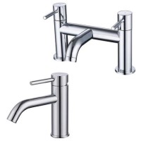 Chrome basin tap and bath filler tap pack - Arissa Chrome basin tap and bath filler tap pack - Arissa