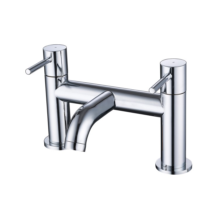 Chrome basin tap and bath filler tap pack - Arissa