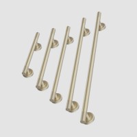 Brass Knurled Bathroom Grab Rails Set of 5 - Arissa