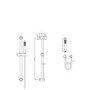 Black Single Outlet Thermostatic Mixer Shower Set with Hand Shower - Arissa