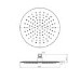 Black 250mm Round Rainfall Shower Head - Arissa