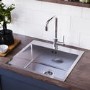Aria Single Bowl & Elwood Chrome Kitchen Mixer Tap