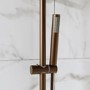 Brushed Bronze Shower & Basin Mixer Tap Set - Arissa