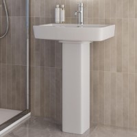 Modern Pedestal Basin 570mm - Ashford