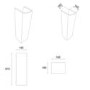 450mm Full Pedestal Cloakroom Basin with 1 Tap Hole - Atlanta