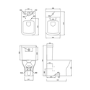 Close Coupled Rimless Closed Back Toilet with Soft Close Seat - Austin
