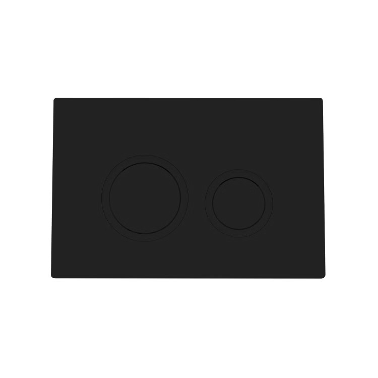 Wall Hung Rimless Toilet with Soft Close Seat, Black Mechanical Flush Plate, 1160mm Frame & Cistern - Austin
