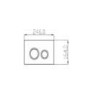 Wall Hung Rimless Toilet with Soft Close Seat, Black Mechanical Flush Plate, 1160mm Frame & Cistern - Austin