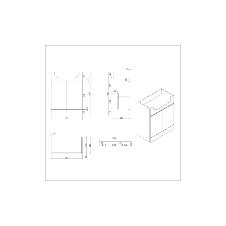 1100mm Beige Left Hand Toilet and Sink Unit with Chrome Fittings - Unit & Basin Only - Bali