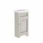 400mm Beige Freestanding Cloakroom Vanity Unit with Basin - Baxenden