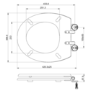 1100mm Beige Toilet and Sink Unit with Traditional Toilet – Baxenden