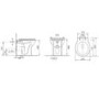 1400mm Green Toilet and Sink Unit with Traditional Toilet - Baxenden