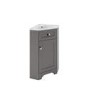 580mm Grey Corner Vanity Unit - Baxenden 