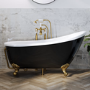 Traditional Exposed Bath Trap - Brushed Brass