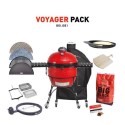 BUN/BJ24RH/97632 Kamado Joe Big Joe I Charcoal BBQ with Voyager Pack