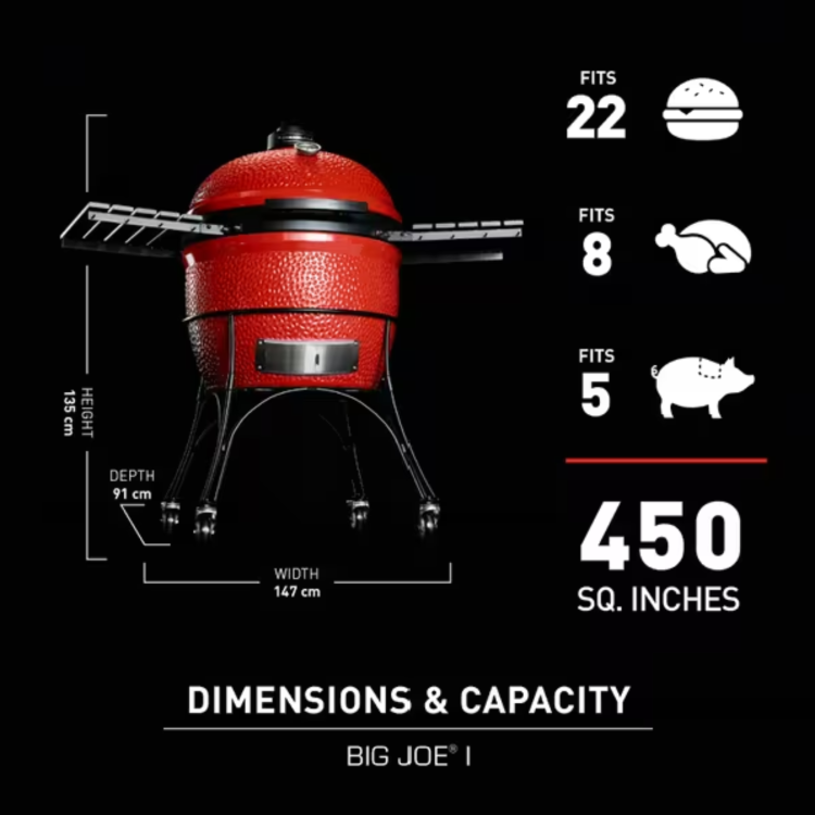 Kamado Joe Big Joe I Charcoal BBQ with Adventurer Pack