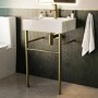 1 Tap Hole Basin with Brass Wash Stand 500mm - Bowen