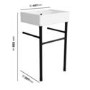 1 Tap Hole Basin with Black Wash Stand 500mm - Bowen