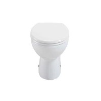 Round Back to Wall Toilet with Soft Close Seat