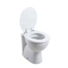 Round Back to Wall Toilet with Soft Close Seat