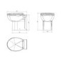 Round Back to Wall Toilet with Soft Close Seat