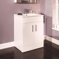 600mm Floorstanding Vanity Unit with Basin - Aspen 600mm Floorstanding Vanity Unit with Basin - Aspen