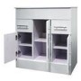 750mm Floorstanding Vanity Basin Unit - Drawers & Doors - White - Aspen Range