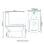 Tabor 1700 Shower Bath 46 Bathroom Suite-L Shaped Fixed Bath Shower Screen With Towel Rail-Right Handed Bath