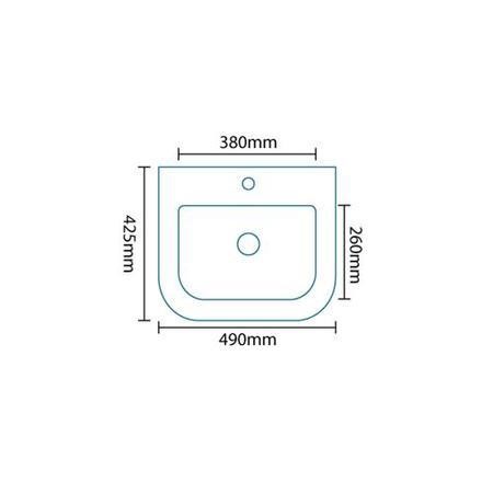 Murcia 50 Wall Mounted 2 Door Vanity Unit