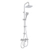 Peru Deluxe Wall Mounted Bath Shower Mixer with Vision Riser Rail Kit