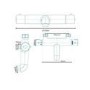 Rina Slide Shower Rail Kit with Focus Wall Valve & Bath Mixer