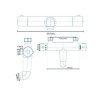 Thermostatic Deck Mounted Bath Shower Mixer - Focus Range